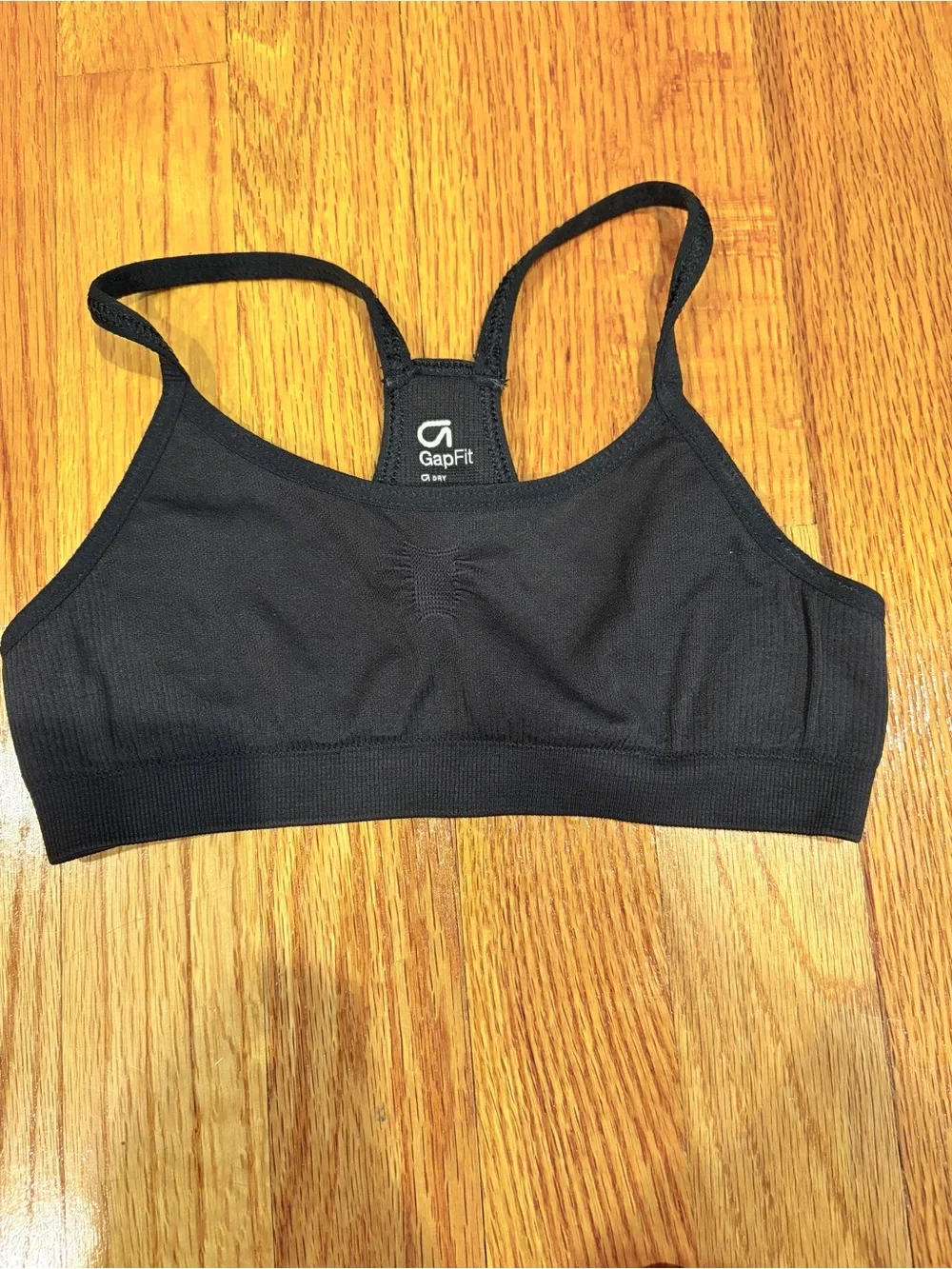 GAP Black Racerback Seamless Sports Bra